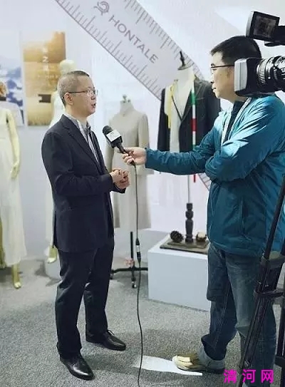 朗图河北分公司总经理冯晓接受河北电视台采访