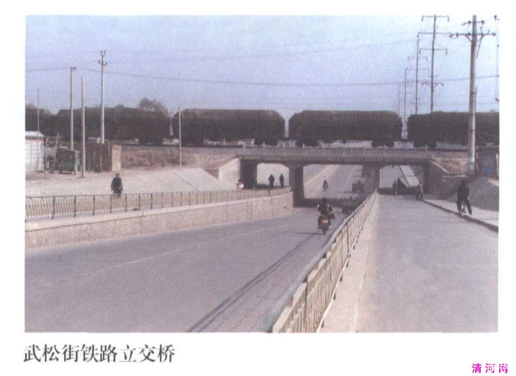 1995年的清河县铁路立交桥