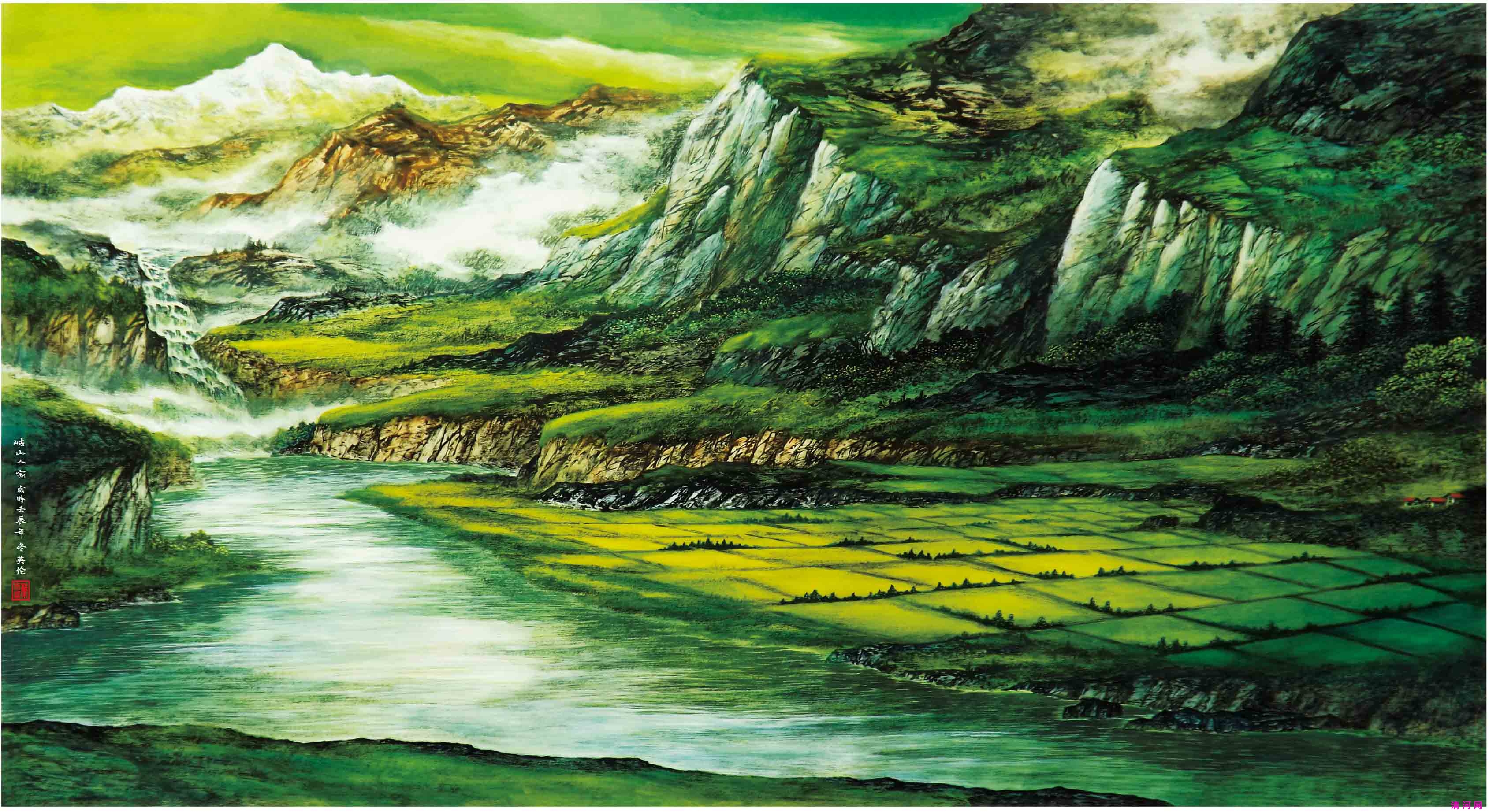 岵山人家80cm×110cm  .jpg