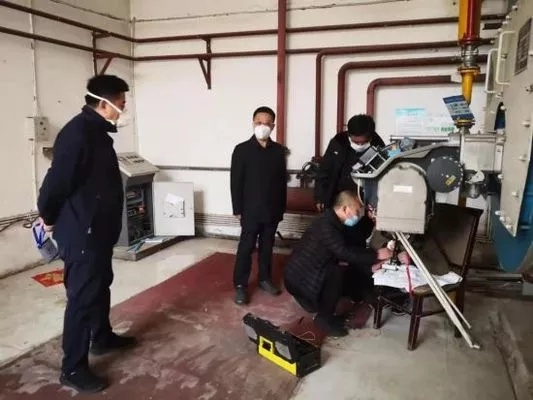 隔离点锅炉房维修现场