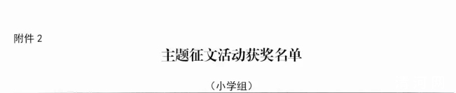 清河县学生作文获奖